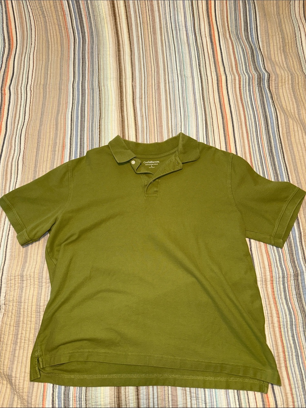 croft & barrow Olive Polo in Military Green